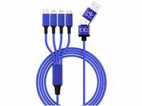 Smrter USB-Ladekabel USB-A Stecker, USB-C® Stecker, USB-Micro-B 3.0 Stecker,...