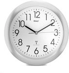 Mebus 52451 Funk-Wanduhr, Silber, Bunt, 25 cm