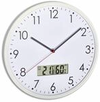 TFA Dostmann Analoge Wanduhr mit digitalem Thermometer und Hygrometer, zur