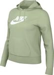 Nike DQ5775-343 W NSW Club FLC GX STD PO HDY Sweatshirt Damen Honeydew/White...