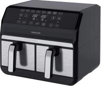 Sencor Luftfritteuse Air Fryer, Doppelfachfach, Luftzirkulationstechnologie, hohe
