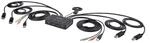 StarTech.com 2-Port Dual Monitor KVM Switch DisplayPort, 4K 60Hz, KVM mit 1,5 m