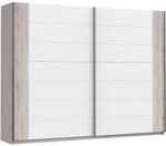 FORTE RONDINO Schrank 270, Kleiderschrank, Schwebet&uuml;renschrank gro&szlig; Skandinavisch
