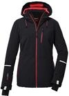 killtec Damen Skijacke/Funktionsjacke mit abzippbarer Kapuze und Schneefang KSW 81