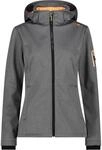 CMP - Damenjacke mit Kapuze und Rei&szlig;verschluss, Schwarze Mel.-Melone, XS