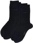 Camano Unisex 2er Pack einfarbige Socken mit verst&auml;rkten Zehen und Fersen Damen &