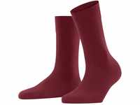 FALKE Damen Socken Sensitive London W SO Baumwolle mit Komfortbund 1 Paar, Rot