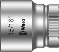 Wera 8790 HMC Zyklop-Steckschl&uuml;sseleinsatz mit 1/2 Zoll-Antrieb, 15/16 Zoll,