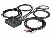 StarTech.com SV211HDUA4K KVM Switch HDMI (2 Port, mit 1,2m Kabeln, OS...