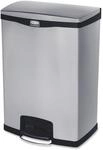 Rubbermaid Commercial Products Slim Jim Front Step-On M&uuml;lleimer 90 L Schwarz