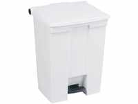 Rubbermaid Commercial Products 12 gal 68.1 Litre HDPE Step On Trash Can - White