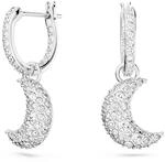 Swarovski Sublima Drop-Ohrh&auml;nger, Wei&szlig;e und Rhodinierte Damenohrringe mit