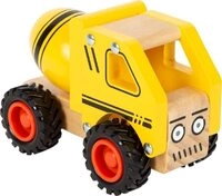 small foot Betonmischer, Spielfahrzeug f&uuml;r Kinder aus Holz, mit gummierten...