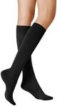 KUNERT Damen Kniestr&uuml;mpfe Sensual Cotton Komfortbund black 39/42
