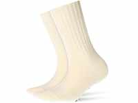 Burlington Damen Socken Plymouth W SO Wolle einfarbig 1 Paar, Weiß (Woolwhite...