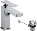 hansgrohe Tecturis E - Waschtischarmatur mit Zugstange, energiesparend (CoolStart),