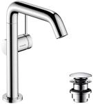 hansgrohe Tecturis S Fine - Waschtischarmatur schwenkbar mit Push-Open Ablauf,