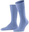 FALKE Herren Socken Airport M So Wolle Baumwolle einfarbig 1 Paar, Blau Cornflower