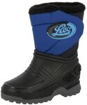 Lico TERRA Unisex Kinder Gummistiefel, Schwarz/ Blau, 27 EU