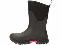 Muck Boots Damen Arctic Ice Mid AGAT Gummistiefel, Schwarz Hot Pink, 38 EU