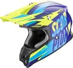 Scorpion VX-16 EVO AIR Slanter blau matt-Neongelb XXL