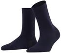 FALKE Damen Socken Cotton Touch W So Baumwolle einfarbig 1 Paar, Blau Dark Navy 6370,