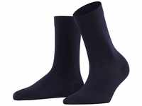 FALKE Damen Socken Cotton Touch W SO Baumwolle einfarbig 1 Paar, Blau (Dark Navy