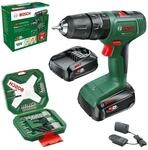 Bosch Home and Garden Akku Schlagbohrschrauber EasyImpact 18V-40 (2x Akku 2,0...