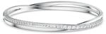 Swarovski Hyperbola Armreif, Weiss, Rhodiniert