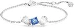 Swarovski Mesmera Armband, Rhodiniertes Damenarmband mit Blauen und Wei&szlig;en Swarovski