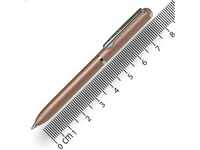 Online Miniatur Dreh-Kugelschreiber Rosegold mit Metallclip, D1-Standardmine 