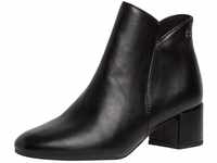 Tamaris Damen Boots mit Absatz Vegan Blockabsatz; BLACK MATT/schwarz; 39 EU