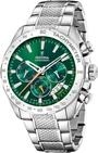 Festina Herren Uhr Analog aus Edelstahl 316L Silber - Quarzwerk - Chronograph -