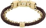 Fossil Herrenarmband, All Stacked Up Lederarmband, L: 219mm, B: 12.5mm