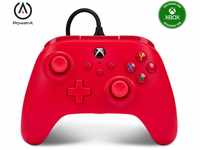 PowerA Kabelgebundener Controller für Xbox Series X|S und Windows 10/11 - Rot,