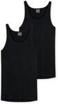 Schiesser Herren 2 Pack Unterhemd ohne Arm - Original Feinripp