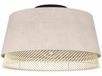 EGLO Deckenlampe Tabley, natürliche Deckenleuchte, Wohnzimmerlampe aus Leinen...
