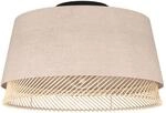 EGLO Deckenlampe Tabley, nat&uuml;rliche Deckenleuchte, Wohnzimmerlampe aus Leinen und