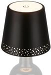 BRILONER - LED Flaschenlampe kabellos mit Touch, dimmbar, warmwei&szlig;, Nachttischlampe,