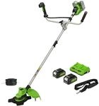 Greenworks 48V (2x24V) Akku Freischneider mit b&uuml;rstenlosem Motor, Geschirr,