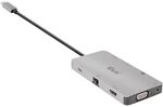 Club 3D CSV-1594 USB Gen1 Typ-C 9-in-1 Hub mit HDMI, VGA, 2X USB Gen1 Typ-A, RJ45,