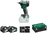 HIKOKI Akku-Schlagschrauber WH18DCWRZ, 1/4" Werkzeugaufnahme (18V, 2x 5,0Ah...