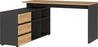 GERMANIA DIE M&Ouml;BELMACHER Winkelschreibtisch mit integriertem Sideboard, 146 x 76 x