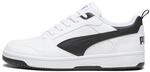 PUMA Rebound V6 Low Unisex Sneaker , Puma White Puma Black Puma Black, 44 EU