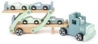 small foot Autotransporter Chicago aus Holz, mit beweglicher Laderampe,...