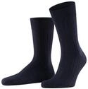 FALKE Herren Socken Teppich Im Schuh M So Wolle einfarbig 1 Paar, Blau Dark Navy