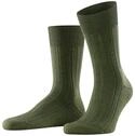 FALKE Herren Socken Teppich Im Schuh M So Wolle einfarbig 1 Paar, Gr&uuml;n Herb 7754,