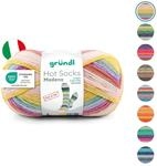 Gr&uuml;ndl Wolle Hot Socks Madena 4-fach - Sockenwolle f&uuml;r 1 Paar Socken -...