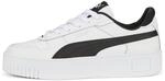 PUMA Damen Carina Street Sneaker, White Black Silver, 42.5 EU