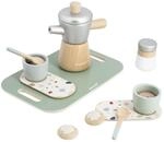 Janod - Kaffee-Spielset - 13 Zubeh&ouml;rteile aus FSC-Holz - Rollenspielzeug -